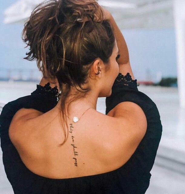 small back tattoos for women