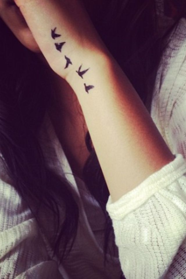 small bird tattoos for females