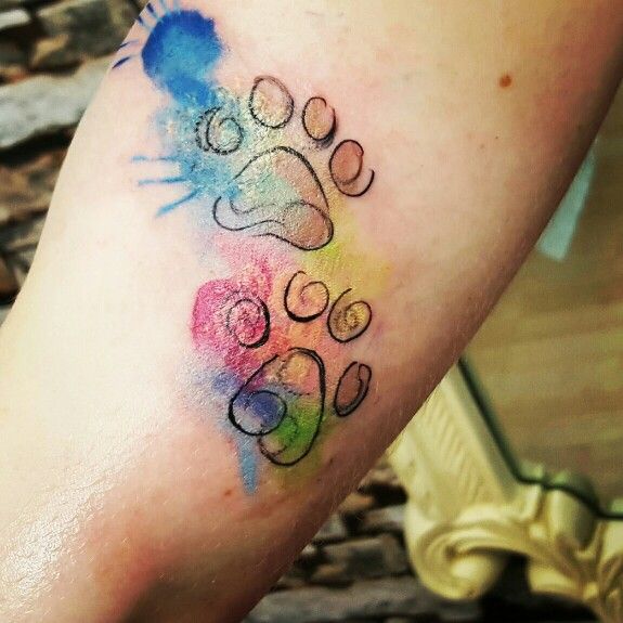 small paw print tattoo