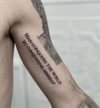 small quote tattoos for men