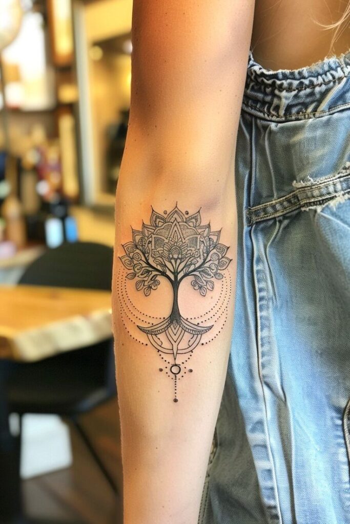 small tree of life tattoo