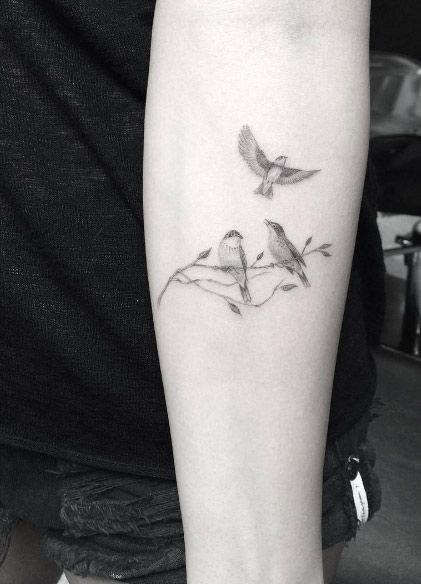 sparrow tattoo meaningful small bird tattoo