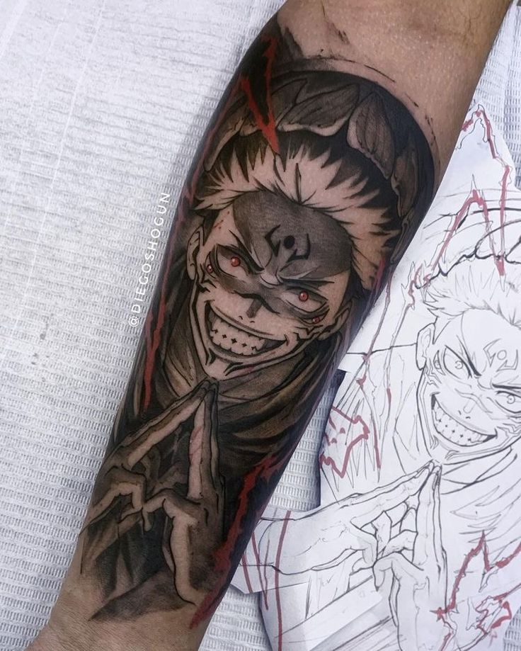 sukuna tattoo face