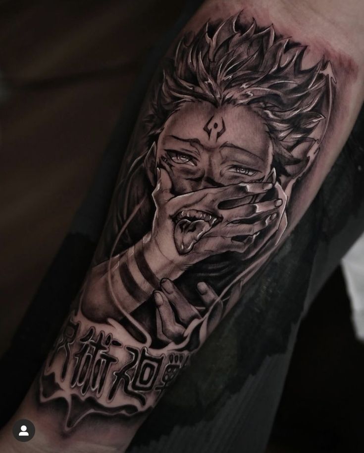 sukuna tattoo hand