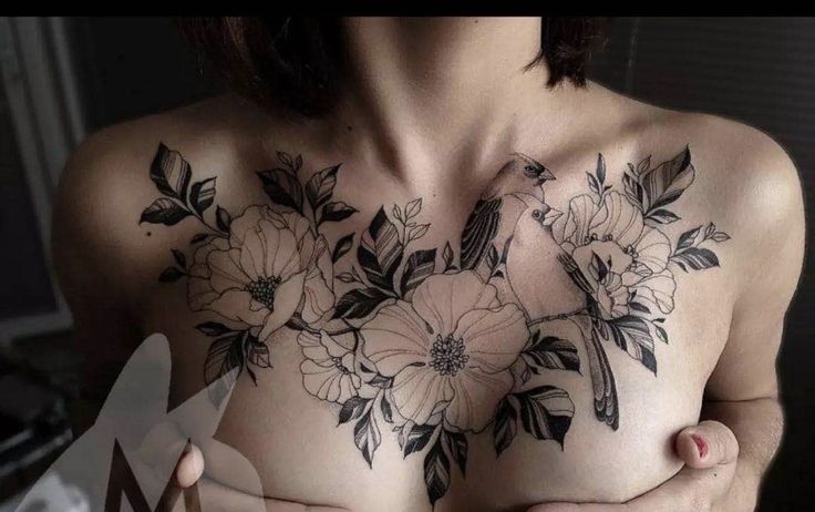 tattoo between breast name