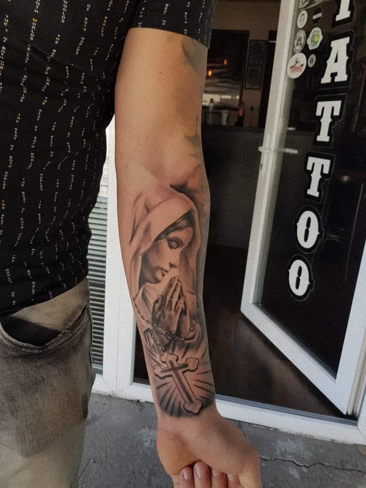 the virgin mary tattoo