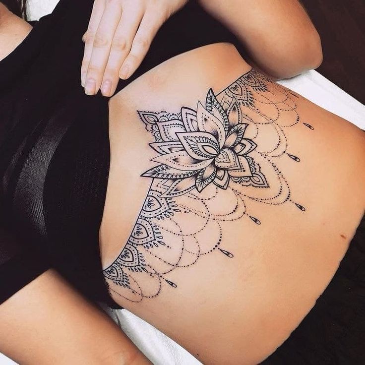 under boob tattoo idea small