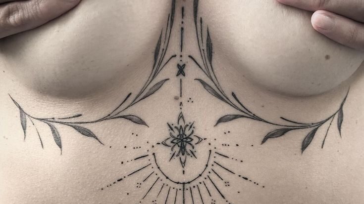 under boob tattoo ideas