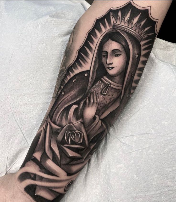 virgin mary tatto