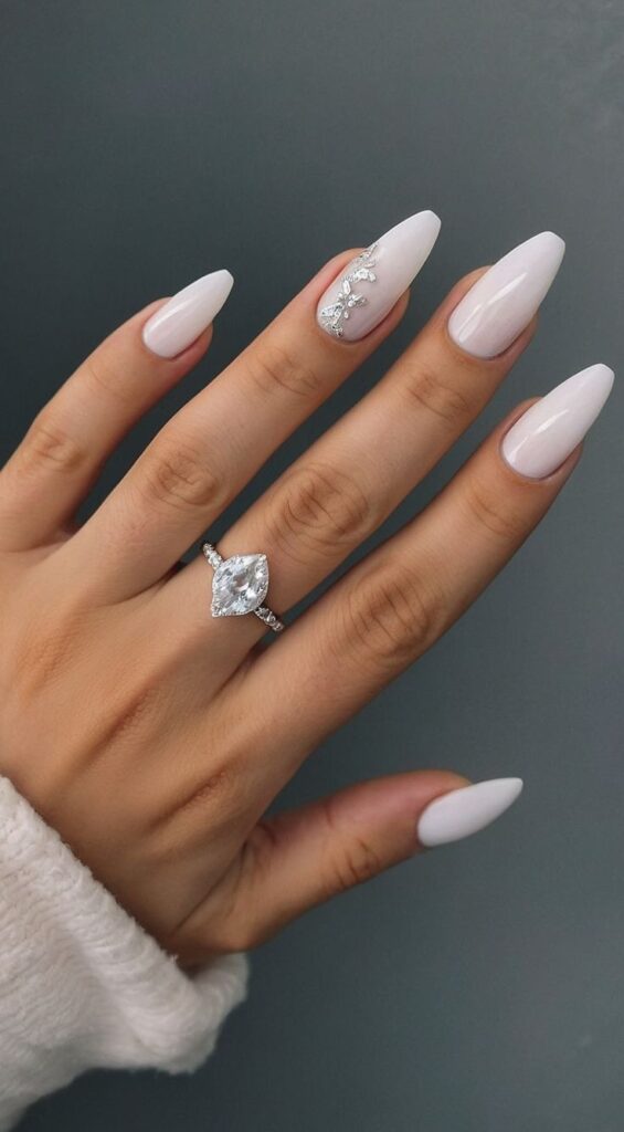 white nail design

