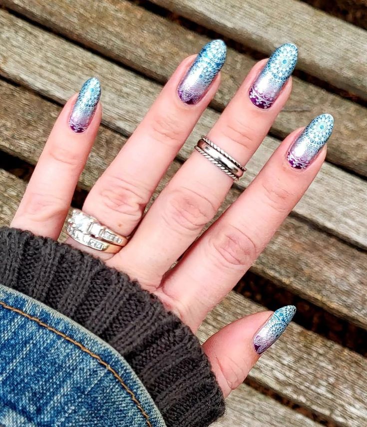 winter shellac nails designs