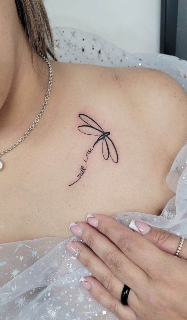 women's elegant dragonfly tattoos