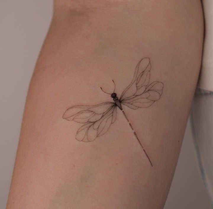 wrist elegant dragonfly tattoos