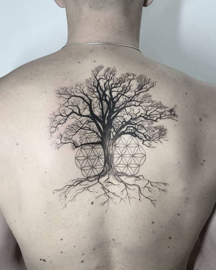 yggdrasil tattoo minimalist