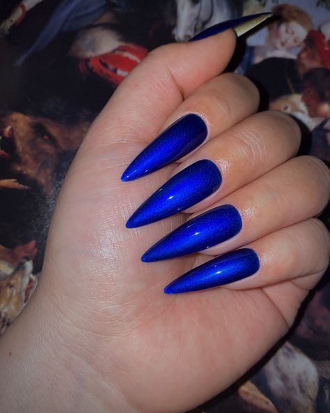 black and blue nail design ideas