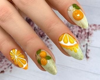 lime green nail inspo

