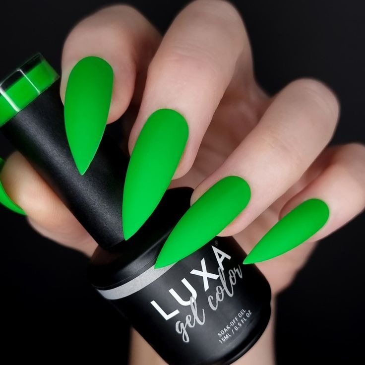 lime green nail polish

