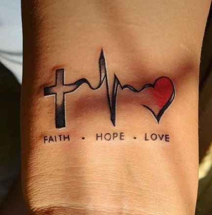 love heartbeat tattoo